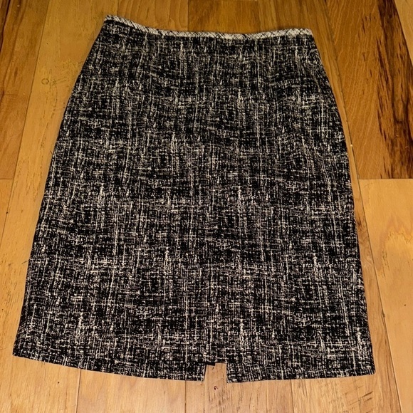 Calvin Klein Sz 4 black white pencil skirt - Picture 1 of 6